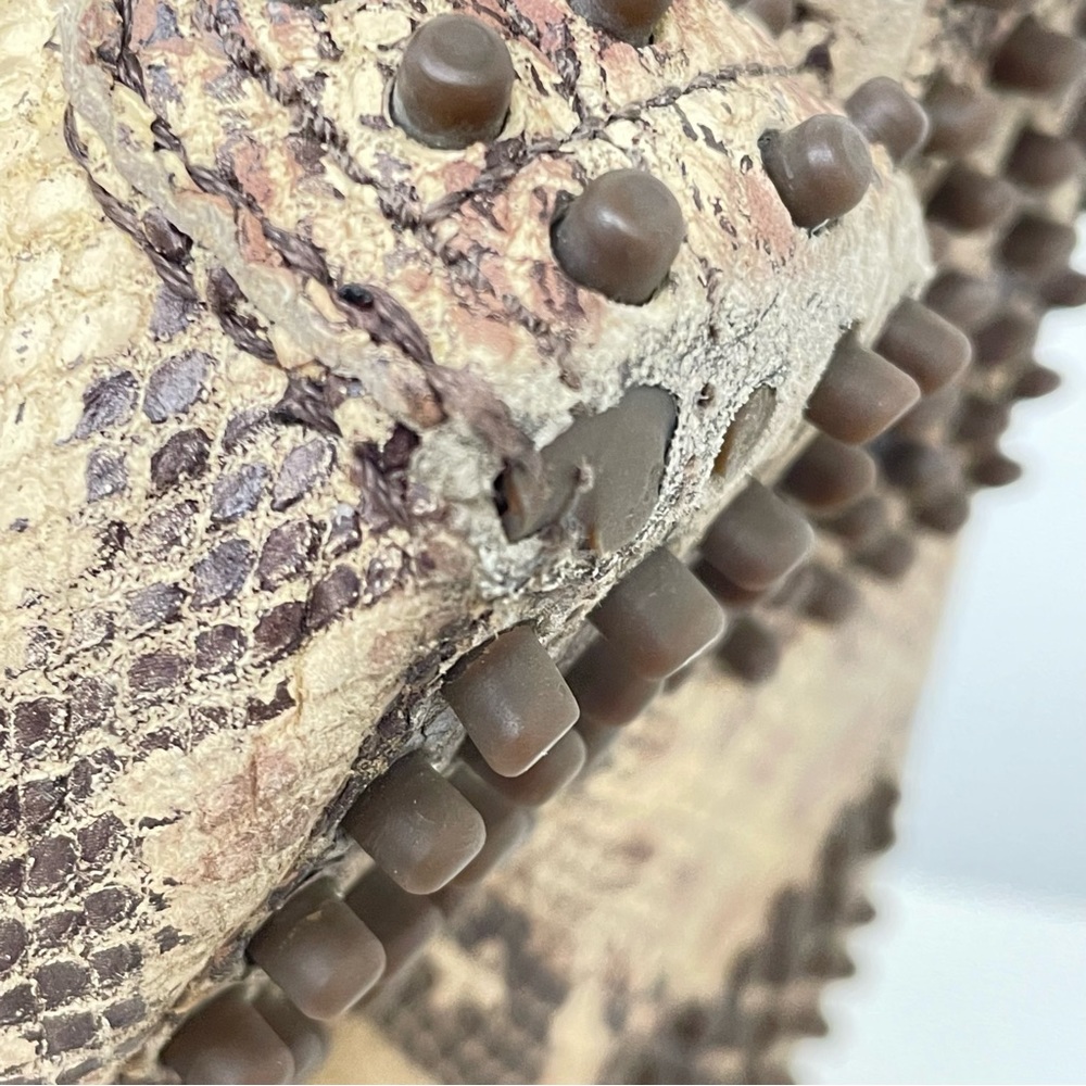 Richards Leather Python Print Driving Moccasins, … - image 7